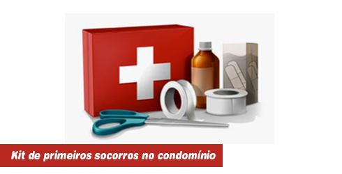 Kit de primeiros socorros no condomínio