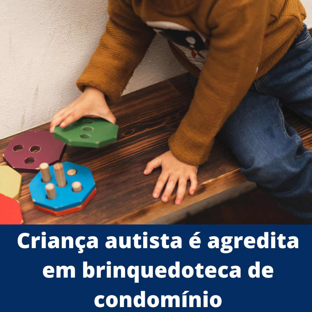 Câmeras flagram homem dando tapas em criança autista dentro de condomínio residencial da capital