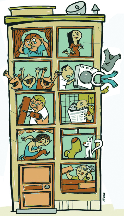 História de hoje: Uma vizinhança do barulho | Jornal do Sindico