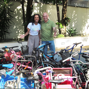 Projeto social recebe bicicletas abandonadas em condomínios para doação